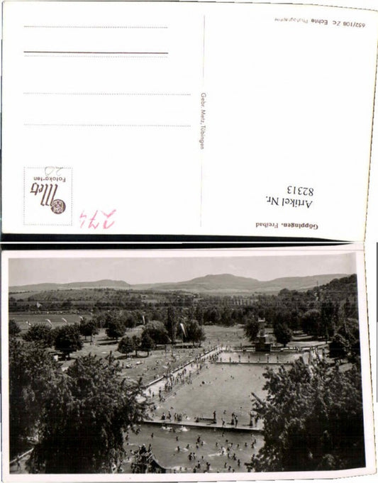 82313, Göppingen outdoor swimming pool, people swimming