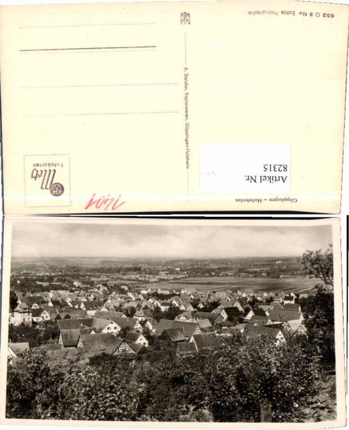 82315, Holzheim near Göppingen, town view