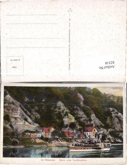 82318,Dölme Pegestorf Wesertal Teufelsmühle Dampfer Boot