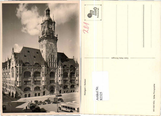 82325, Stuttgart City Hall Bus Vintage Car