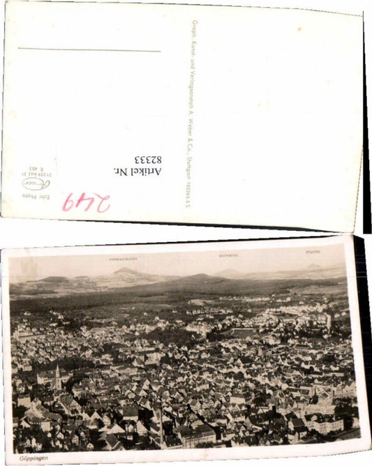 82333,Aerial photograph of Göppingen 1935
