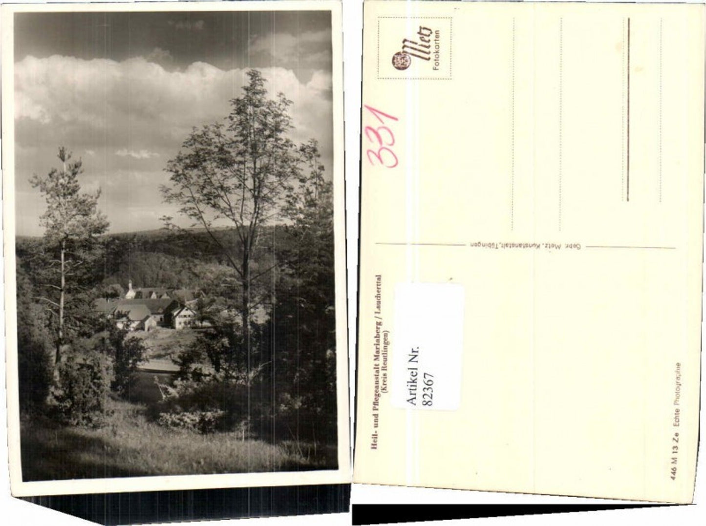 82367,Mariaberg b. Laucherttal Kr. Reutlingen