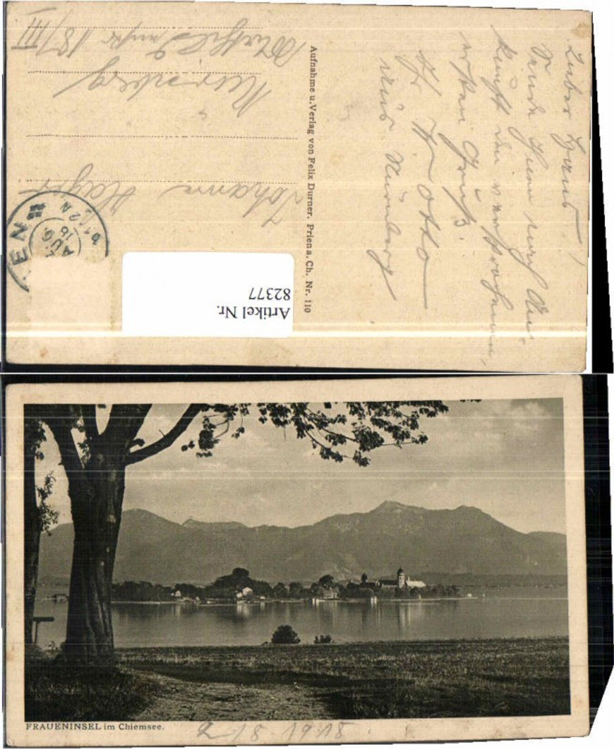 82377,Fraueninsel am Chiemsee 1918