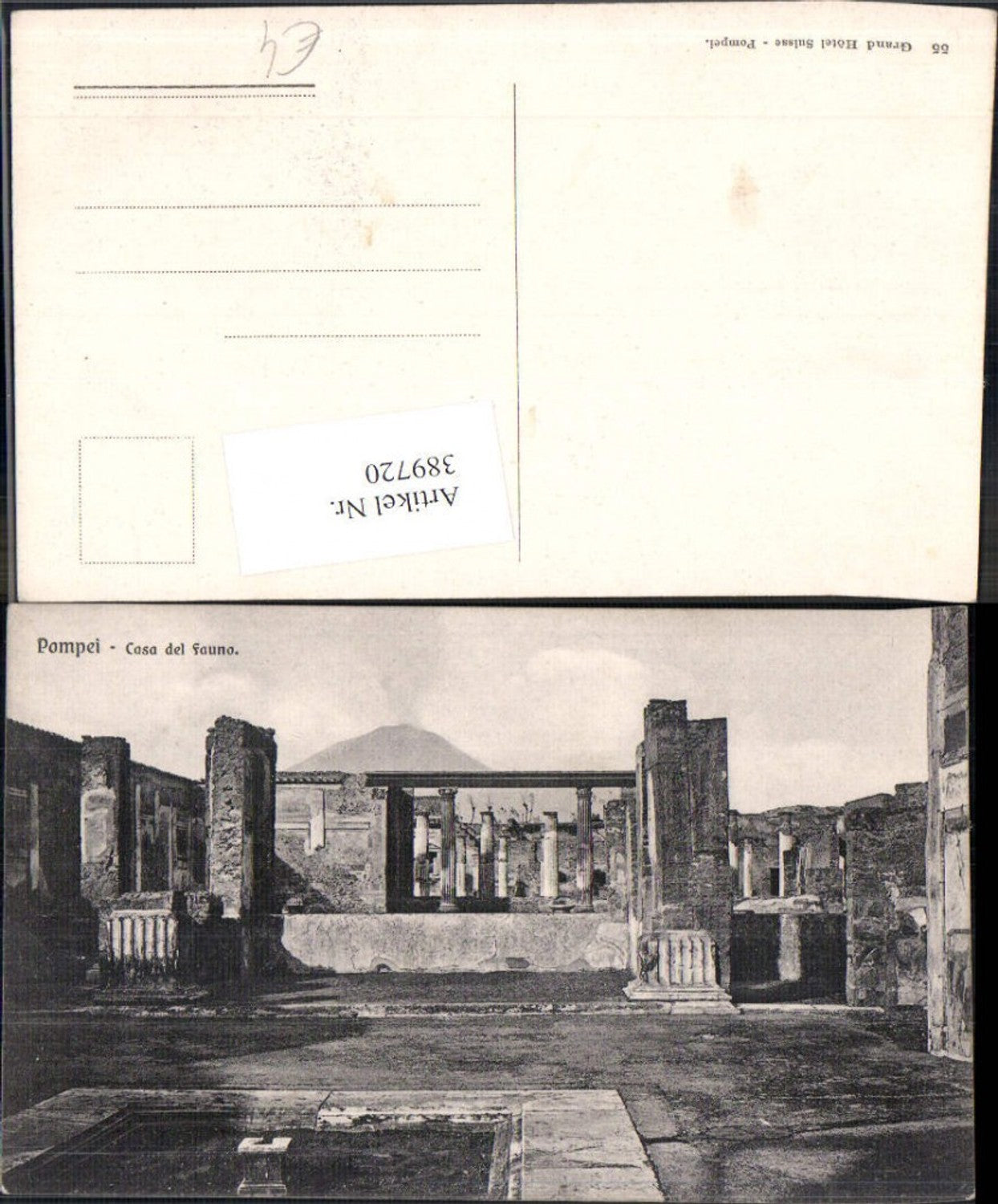 389720,Archäologie Pompei Casa del Fauno Tempel
