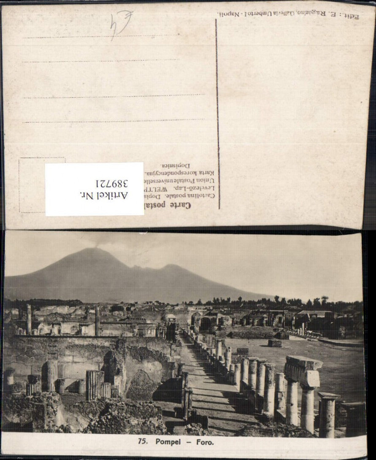 389721,Archäologie Pompei Foro Tempel