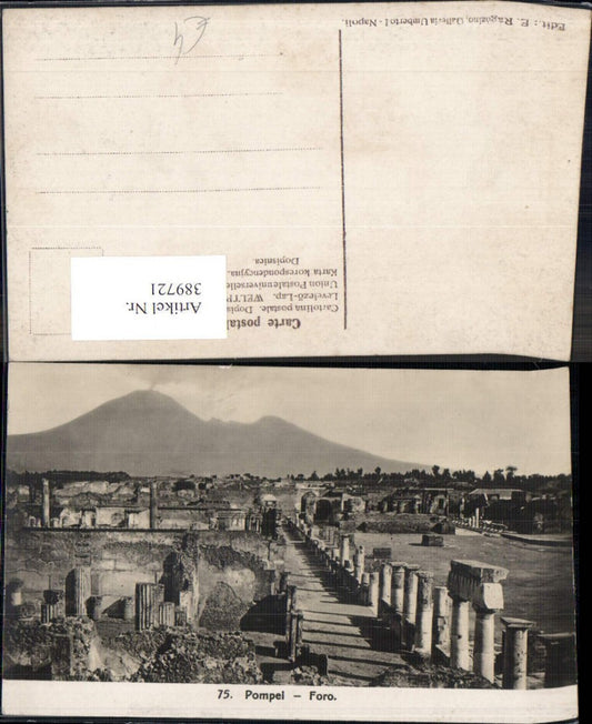 389721,Archäologie Pompei Foro Tempel