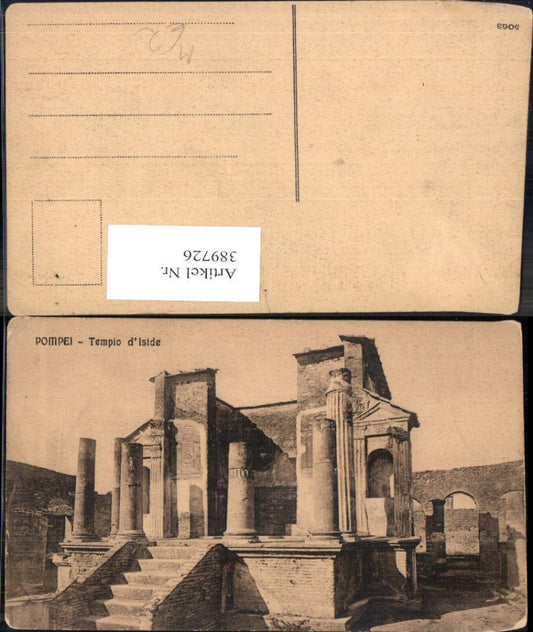 389726,Archäologie Pompei Tempio d Iside Tempel