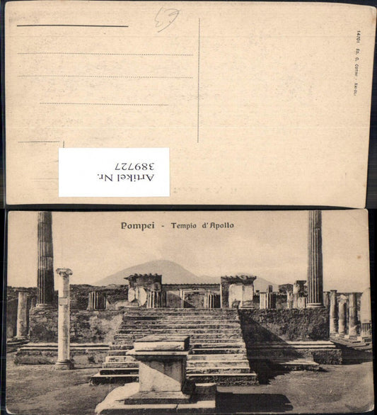 389727,Archäologie Pompei Tempio d Apollo Tempel