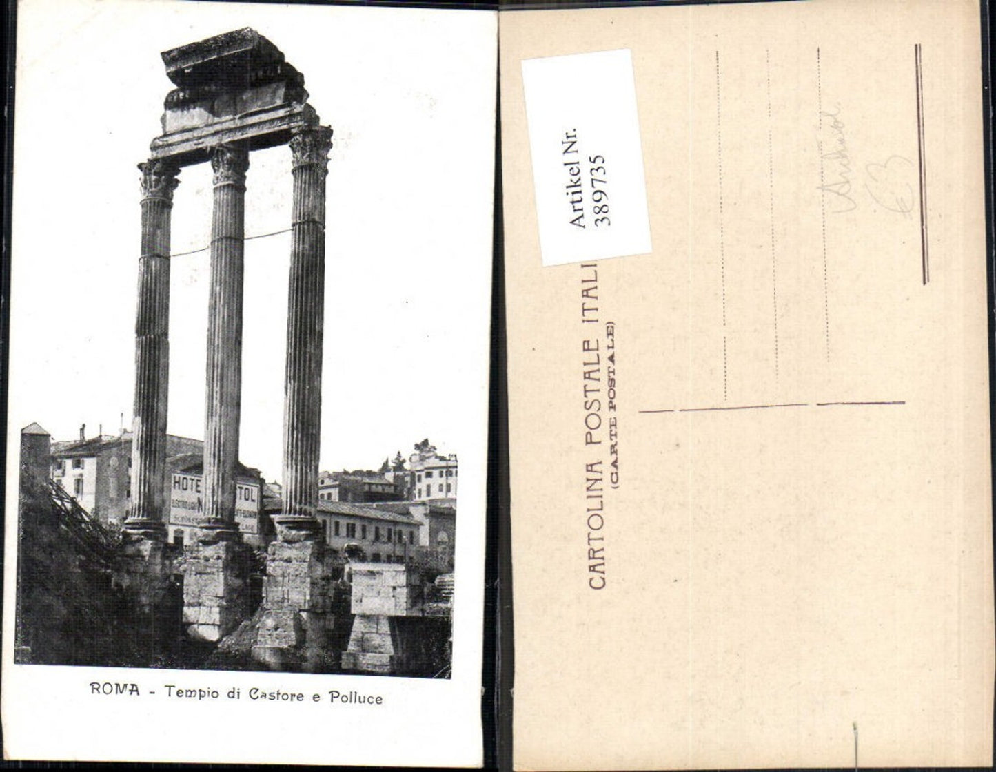 389735,Archäologie Roma Rom Tempio di Castore e Polluce Tempel