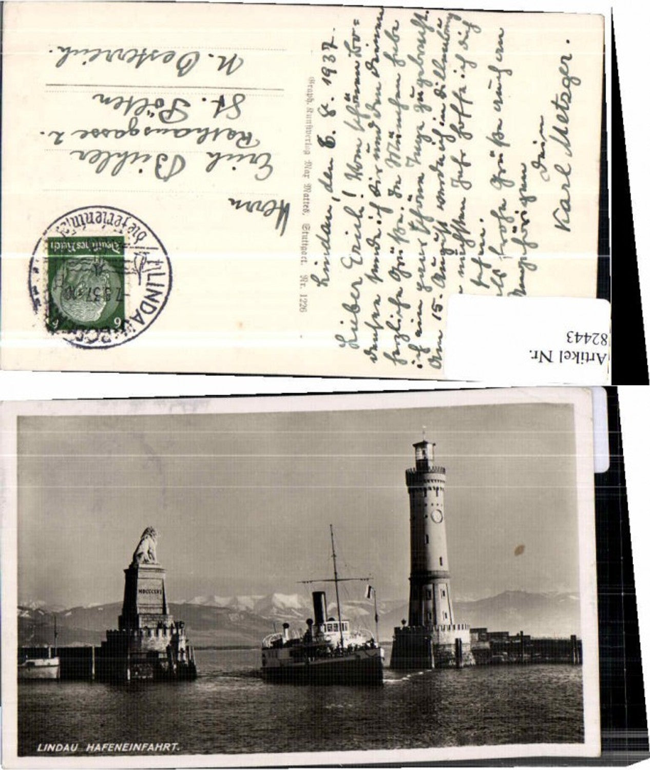 82443,Lindau Leuchttürme Hafen Dampfer