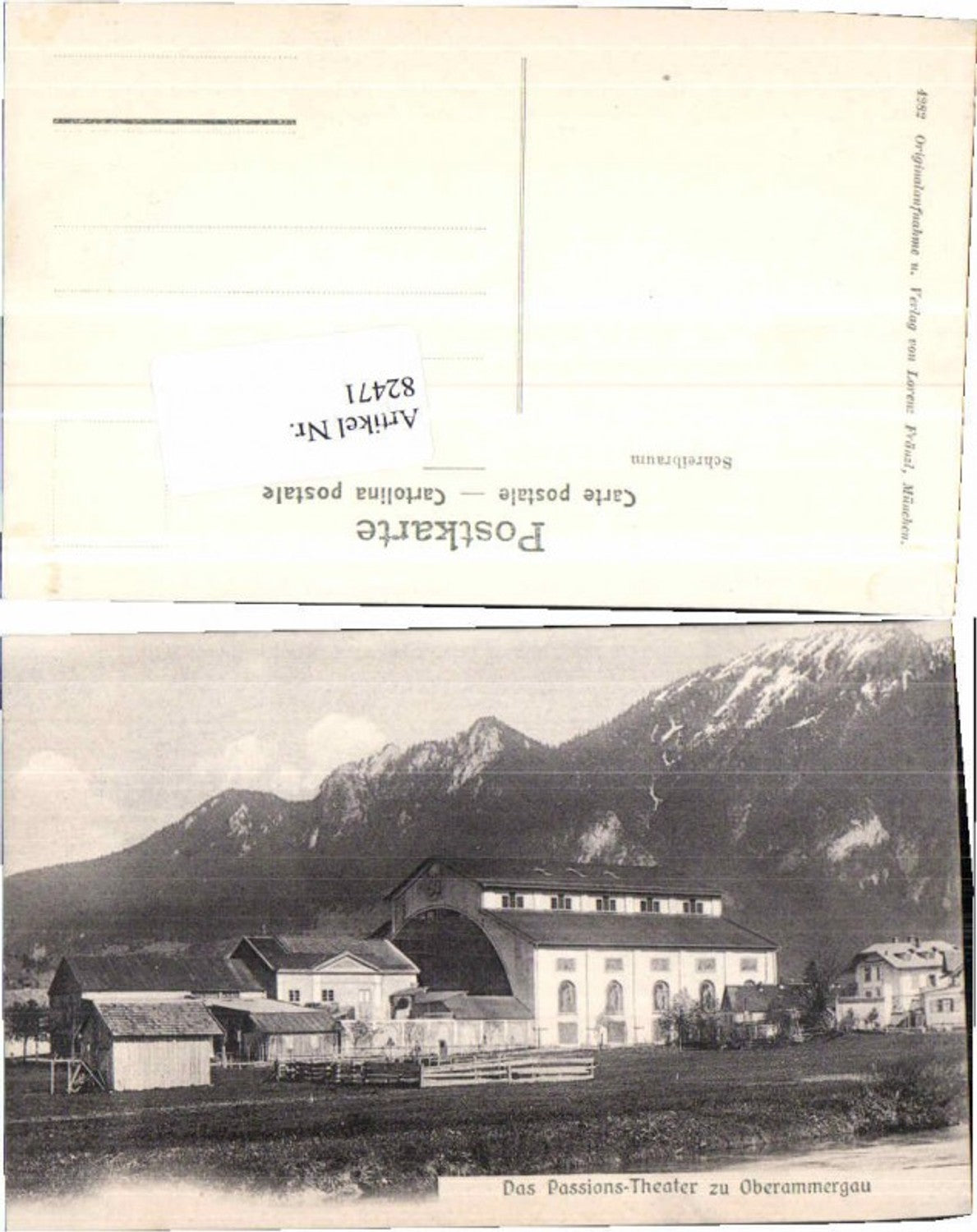 82471,Passions Theater zu Oberammergau 1905