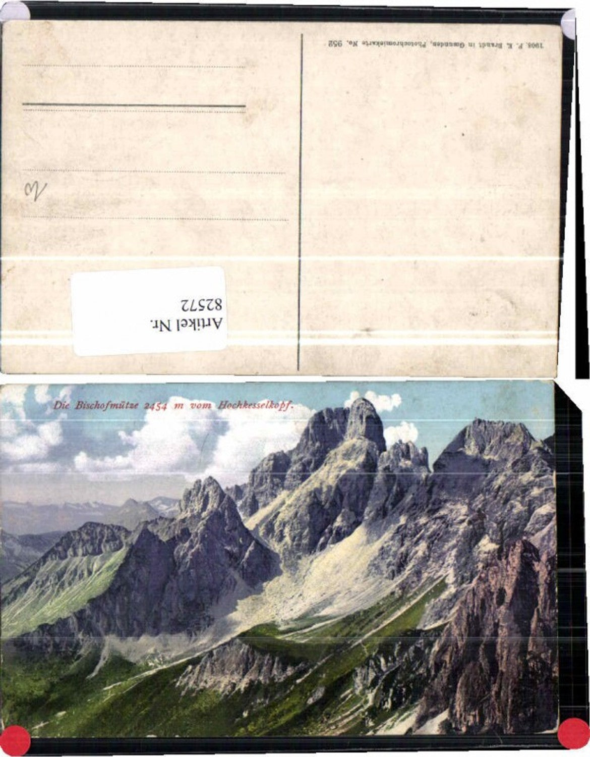 82572,Bischofsmütze Gosau pub Brandt 952