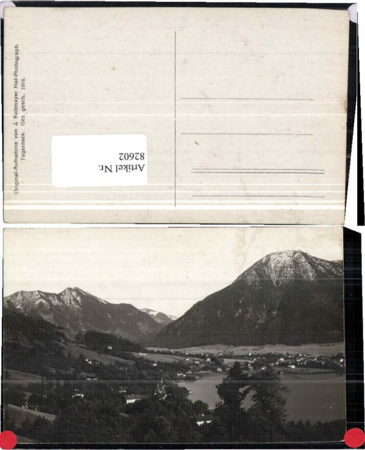 82602,FotoAK Tegernsee Gmund um 1910