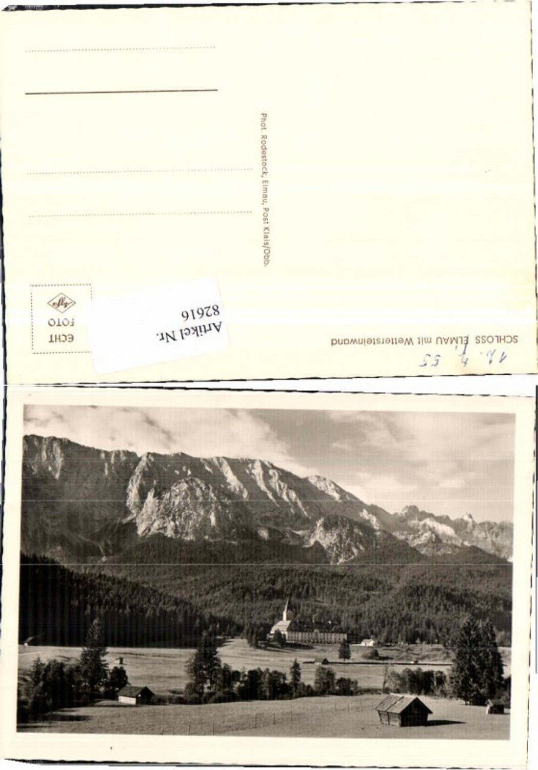 82616,Schloss Elmau b. Krün Klais