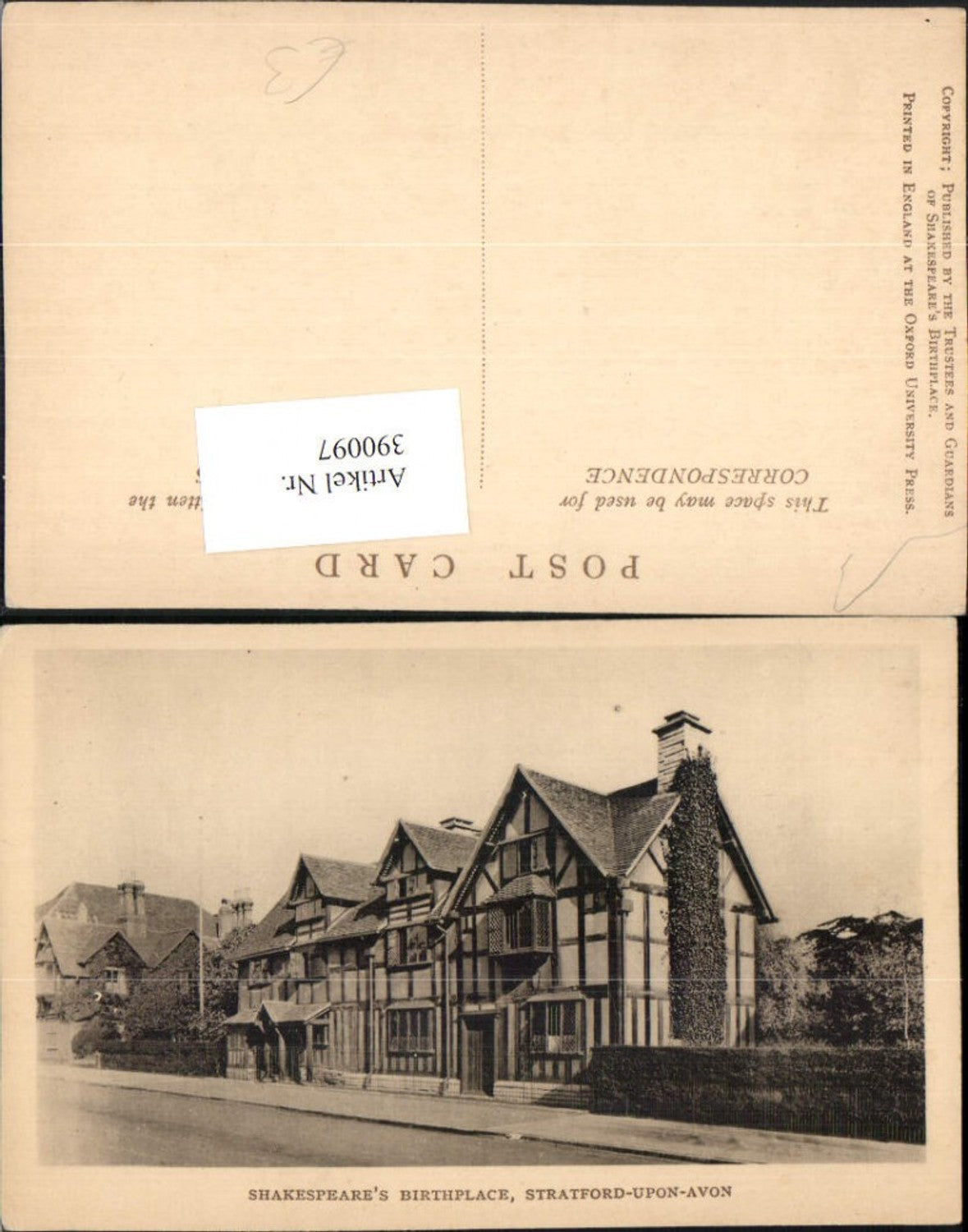 Alte Ansichtskarte – Old Postcard