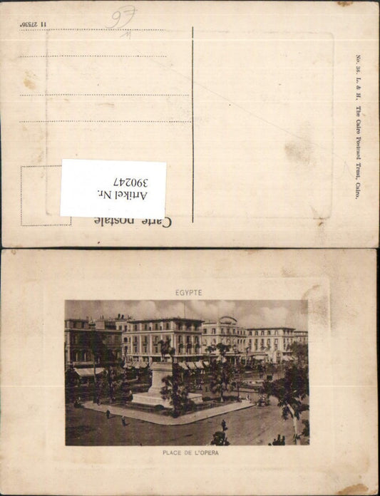 390247,Egypt Cairo Kairo Place de l'Opera Denkmal Statue