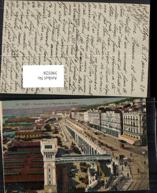 390328,Algeria Alger Algier Boulevard de la Republique et les Quais