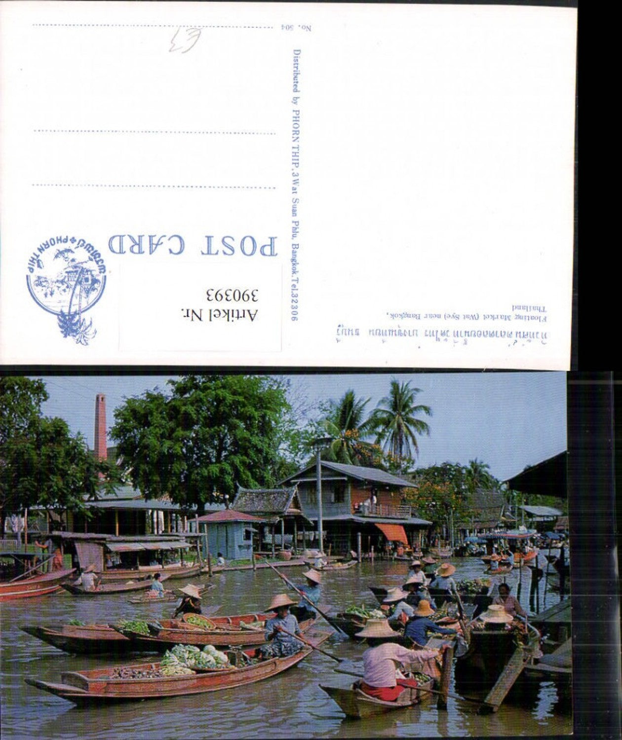 390393,Thailand Bangkok Floating Market Wat Sye Markt Boote