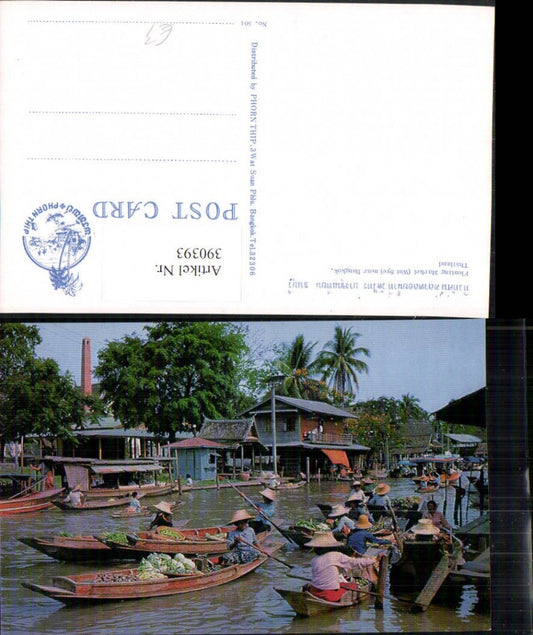 390393,Thailand Bangkok Floating Market Wat Sye Markt Boote