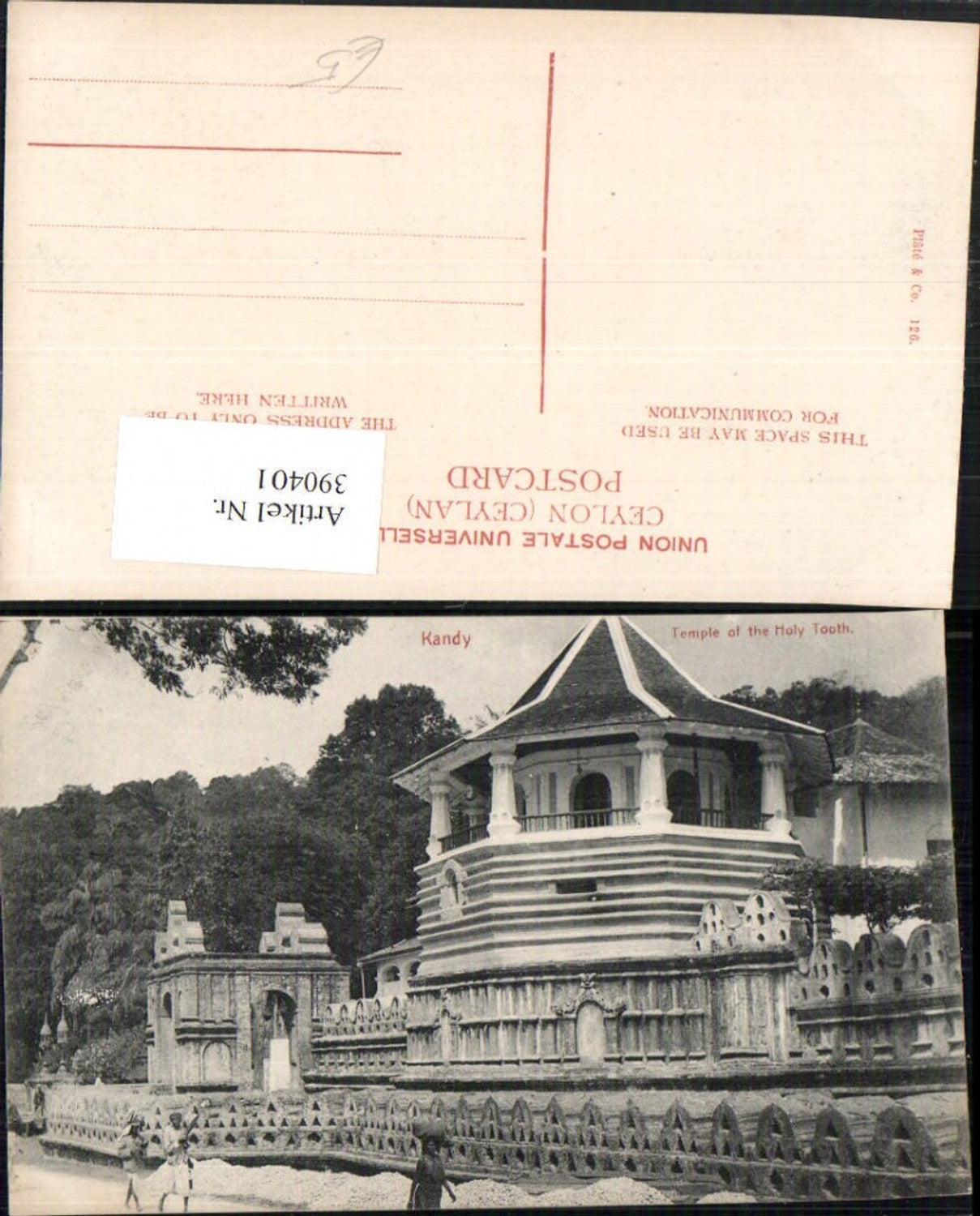390401,Ceylon Sri Lanka Kandy Temple of the Holy Tooth Tempel