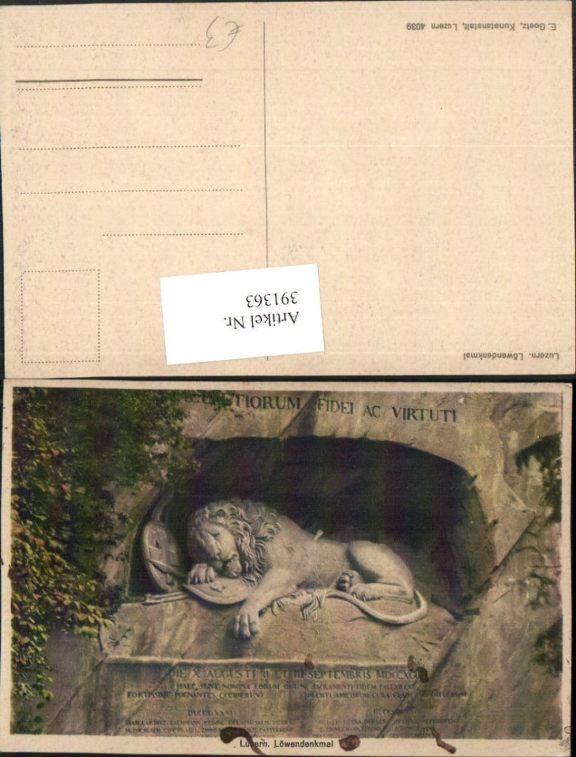 Alte Ansichtskarte – Old Postcard