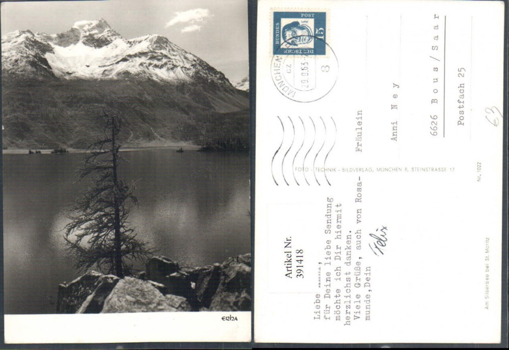 Alte Ansichtskarte – Old Postcard