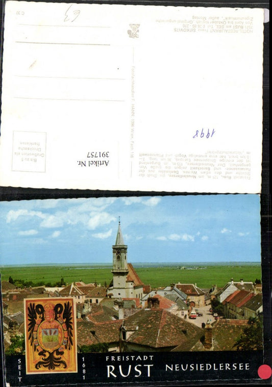 391757,Rust am Neusiedlersee Teilansicht Kirche