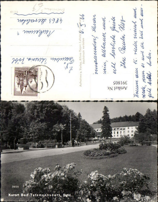 391805,Bad Tatzmannsdorf Kurpark Provisorium Stempel