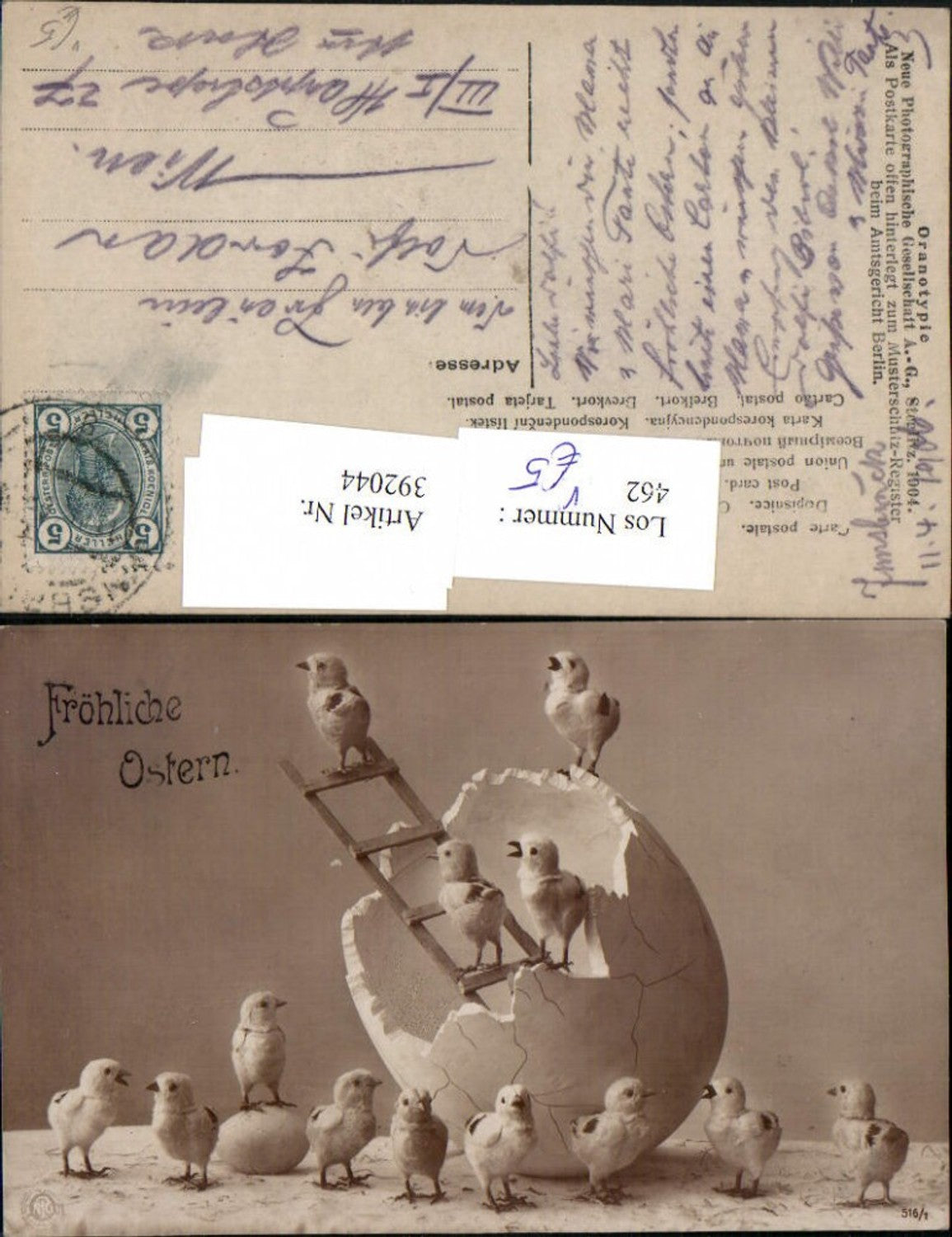 392044,Ostern Eierschale Leiter Küken pub NPG 516/1