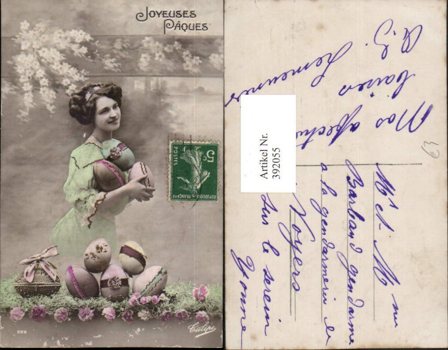 392055, Easter woman with dress, Easter eggs, eggs
