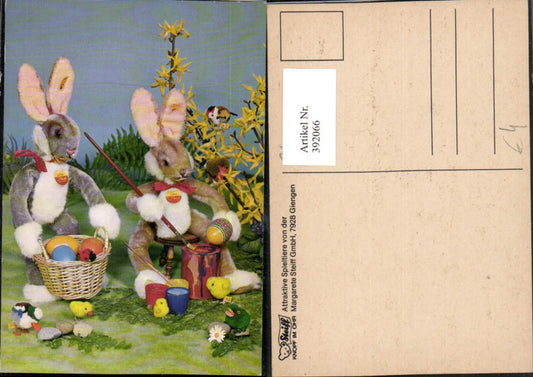 392066, Easter toys, stuffed animals, Easter bunnies, rabbits, painting, eggs, chicks, Steiff GmbH