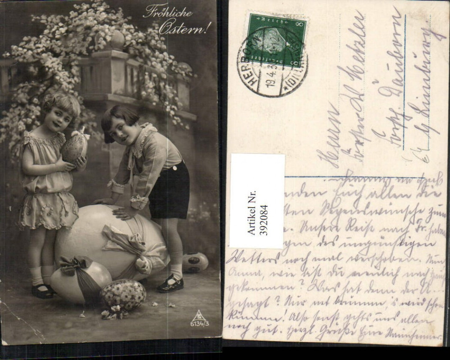 392084,Ostern Kinder Ostereier Eier Blumen pub Photochemie 6134/3