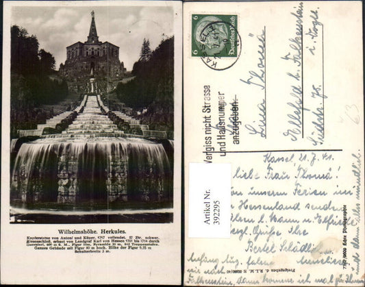 392295,Kassel Wilhelmshöhe Herkules Wasserfall