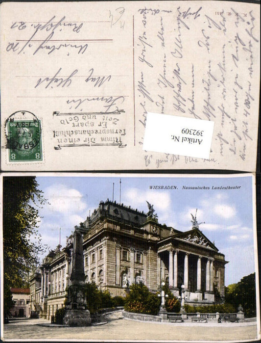 392309,Wiesbaden Nassauisches Landestheater Theater Gebäude