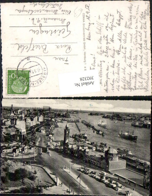 392328,Hamburg Teilansicht Hafen Schiffe