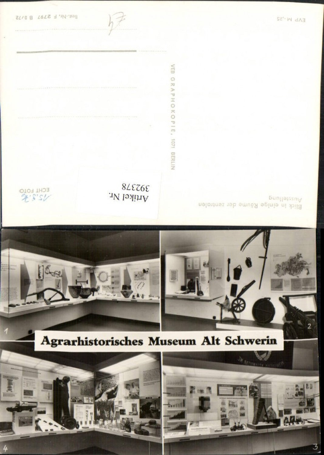 392378,Alt Schwerin Agrarhistorisches Museum Ausstellungsräume Mehrbildkarte