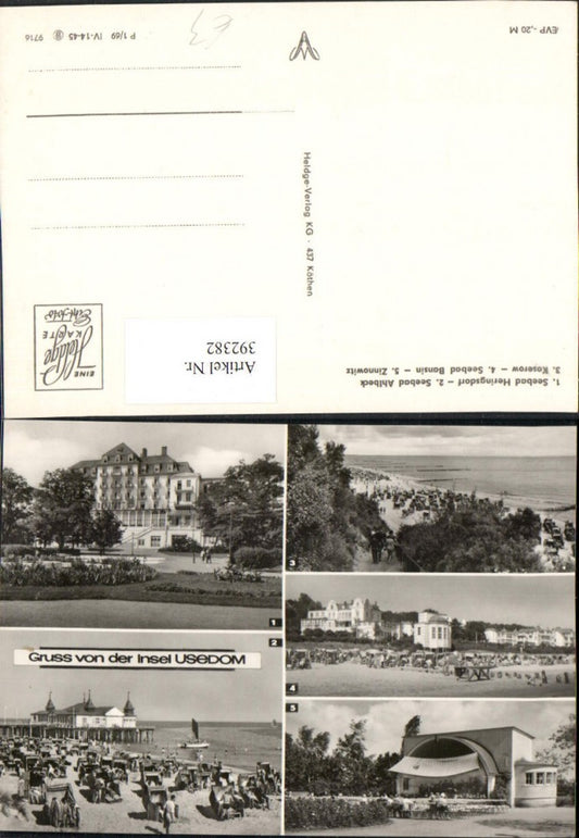 392382,Insel Usedom Heringsdorf Ahlbeck Seebrücke Koserow Bansin Zinnowitz Mehrbildkarte