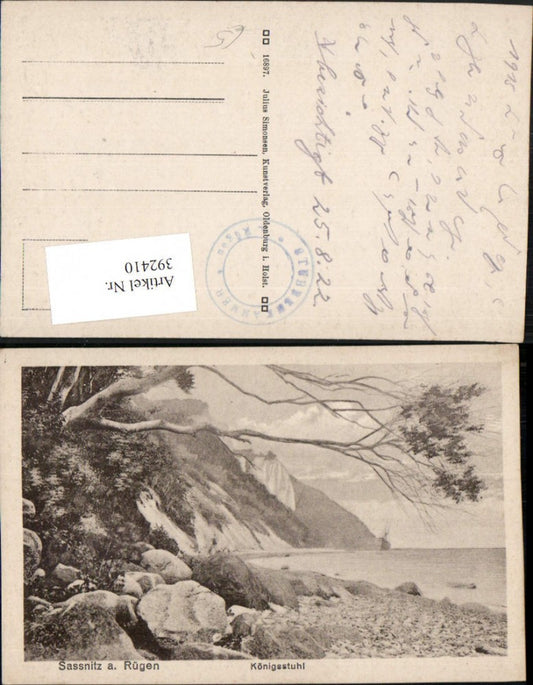 392410,Sassnitz auf Rügen Königsstuhl Steilküste Küste Klippe