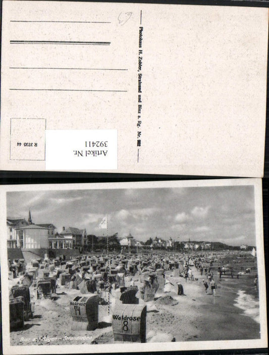 392411,Binz auf Rügen Strand Strandleben Strandkörbe