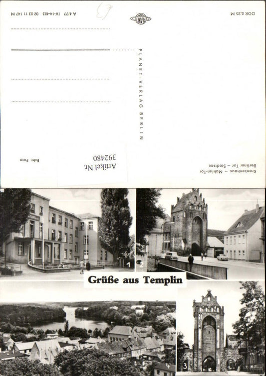 392480,Templin Krankenhaus Mühlen-Tor Berliner-Tor Mehrbildkarte