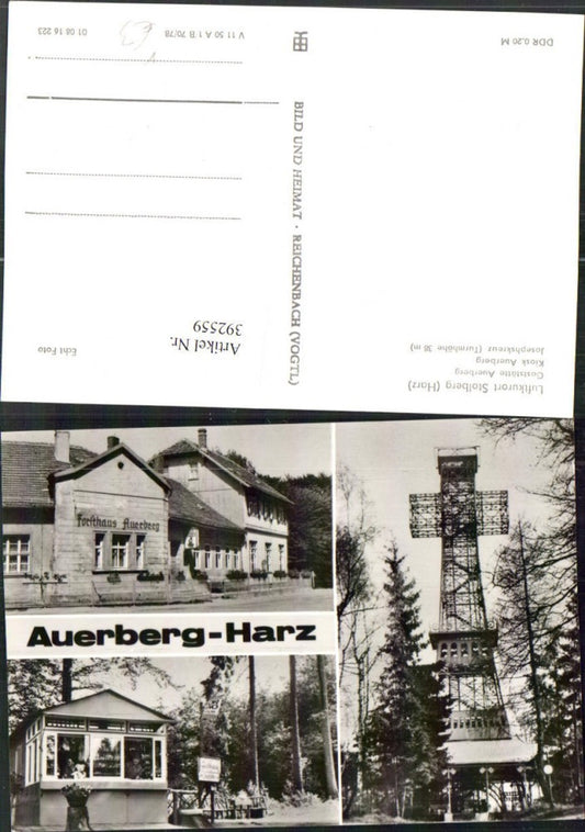 392559,Auerberg Stolberg im Harz Gaststätte Kiosk Josephskreuz Mehrbildkarte pub VEB