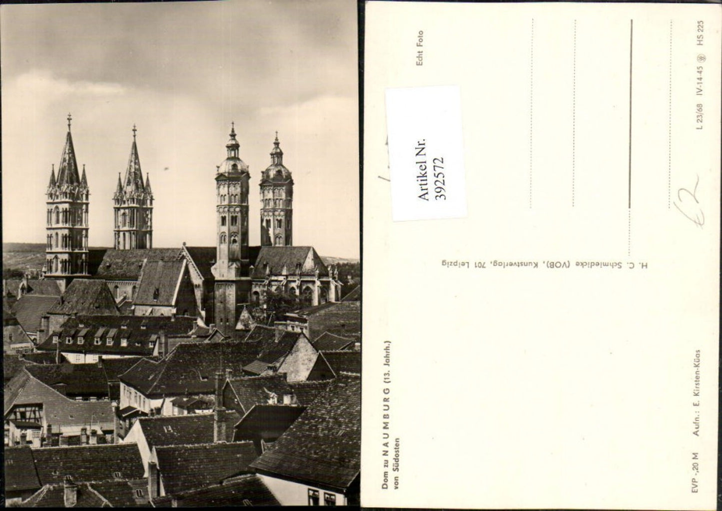 392572,Naumburg Dom Kirche von Südosten