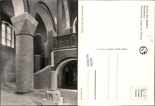 392585,Jerichow Klosterkirche Kirche Osterleuchter Krypta u. Vierung
