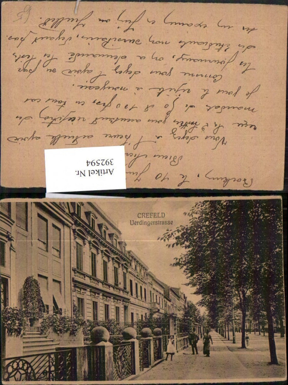 392594,Crefeld Krefeld Uerdingerstraße Straßenansicht