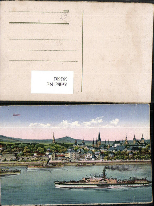 392602,Bonn am Rhein Teilansicht Dampfer Schiffe