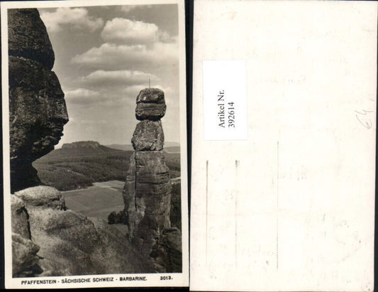 392614,Sächsische Schweiz Pfaffenstein Barbarine b. Königstein Felsen