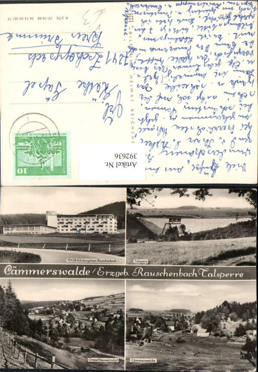 392636,Cämmerswalde im Erzgebirge Neuwernsdorf Totale Talsperre Mehrbildkarte pub VEB