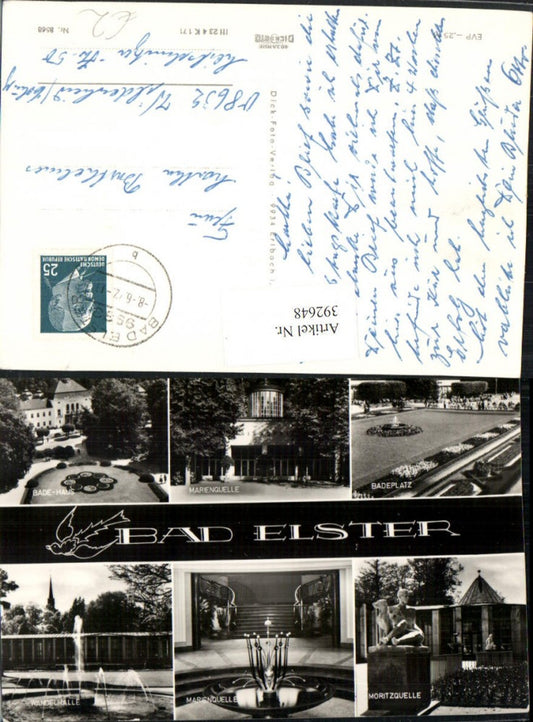 392648,Bad Elster Badehaus Mariquelle Wandelhalle Moritzquelle Mehrbildkarte