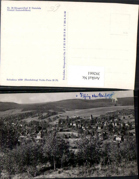 392661,Klingenthal Steinfels Brunndöbra Totale