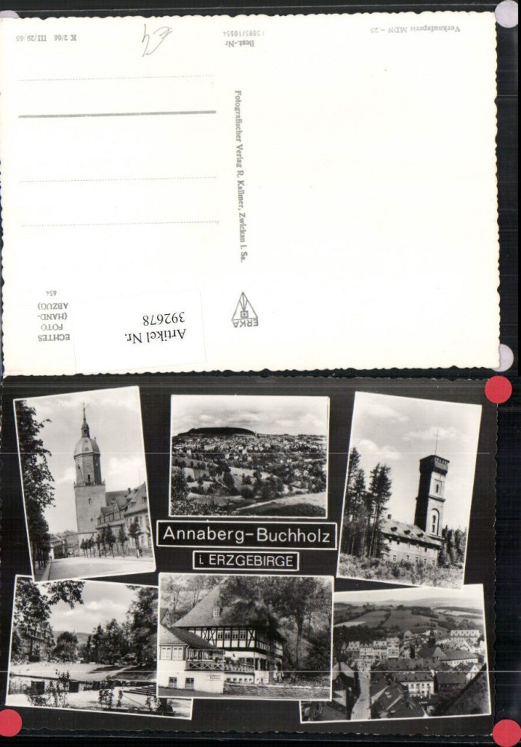 392678,Annaberg-Buchholz im Erzgebirge Totale Frohnauer-Hammer Turm Mehrbildkarte